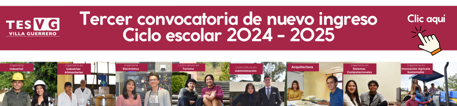 Convocatoria de nuevo ingreso. Ciclo Escolar 2024-2025. Tercer Ronda